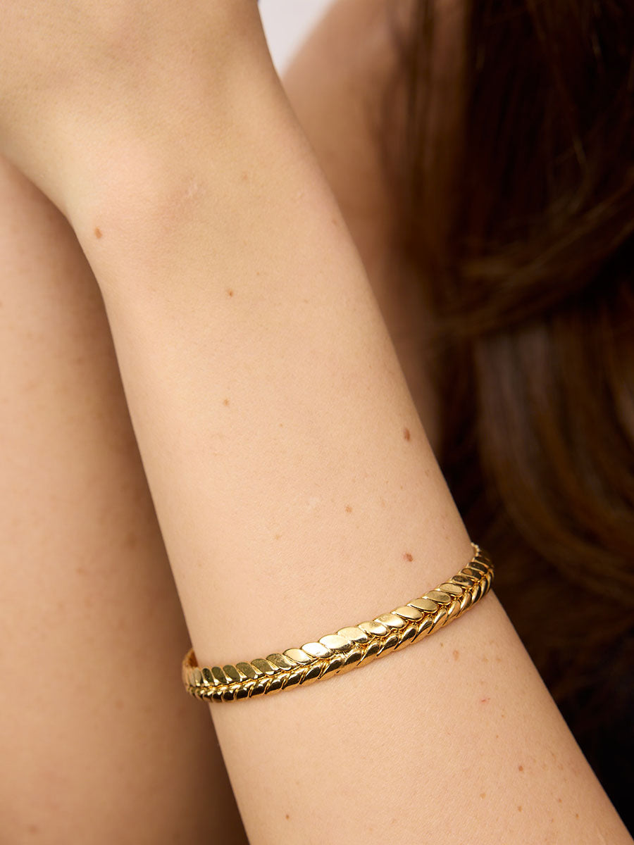 Gold Braided Cuff