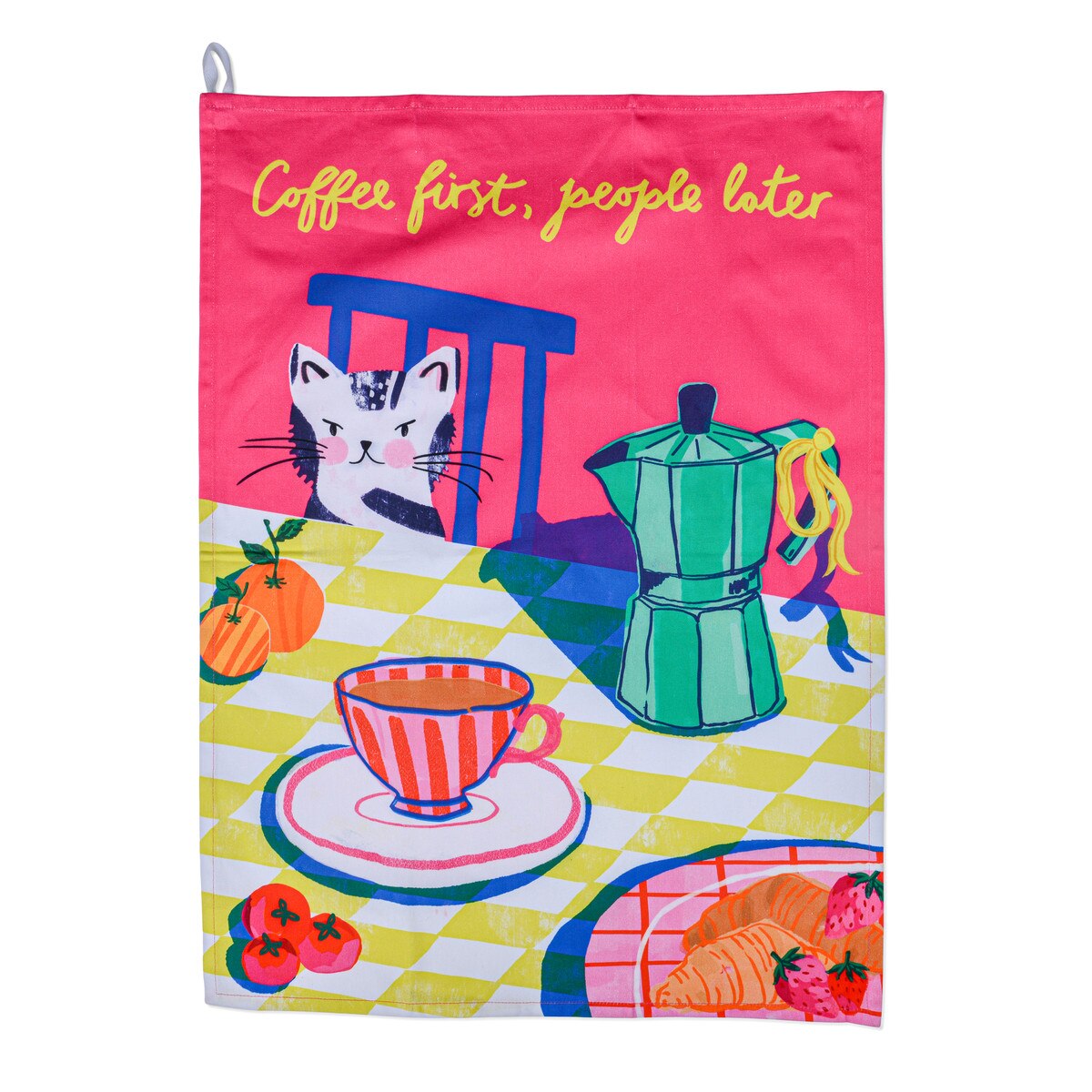 Tea Towel - Coffee First People Later
