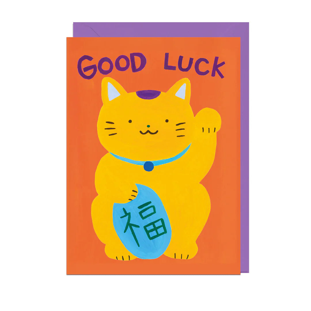Good Luck Cat Card