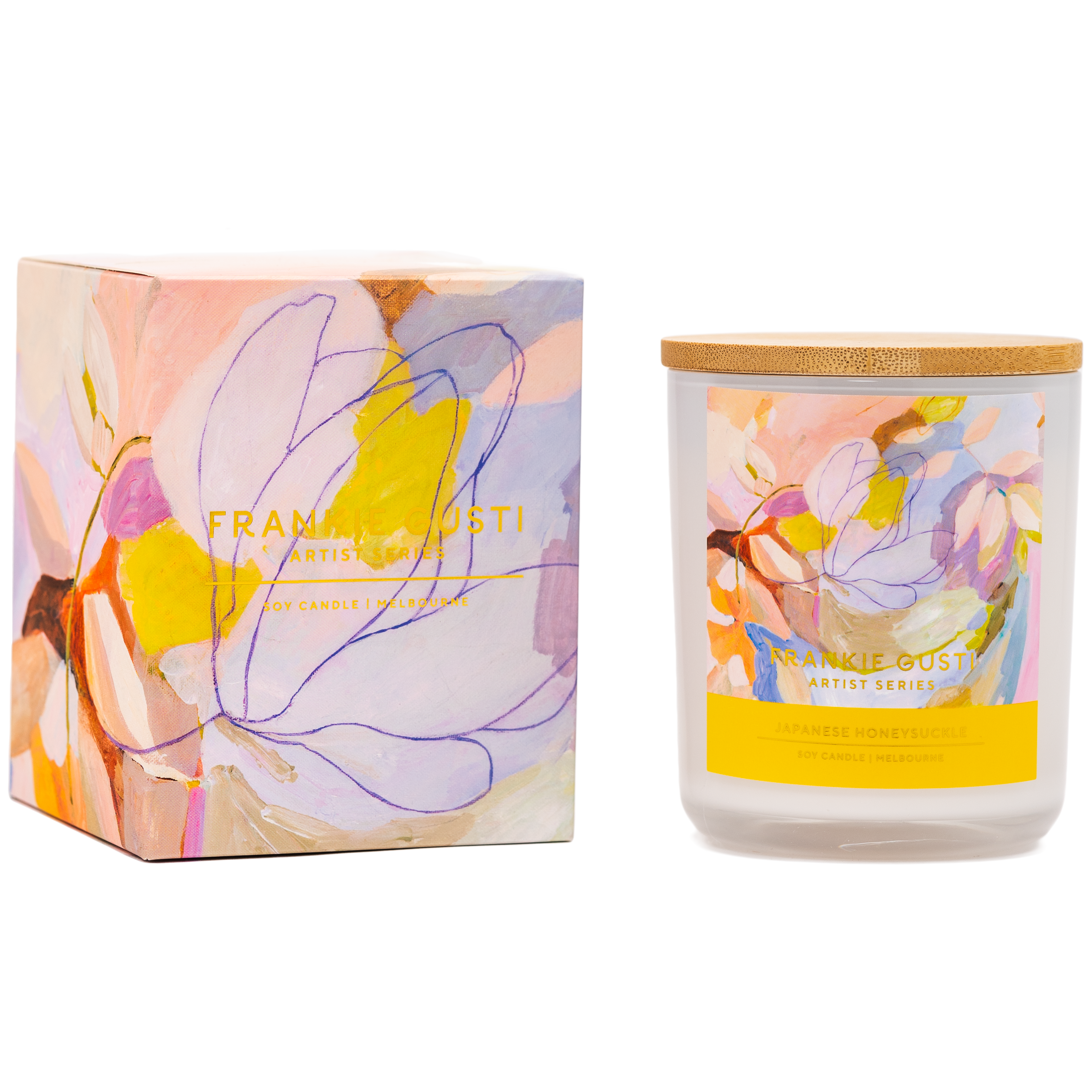 Artist Series Candle - Japanese Honeysuckle - Roma Gift & Gourmet