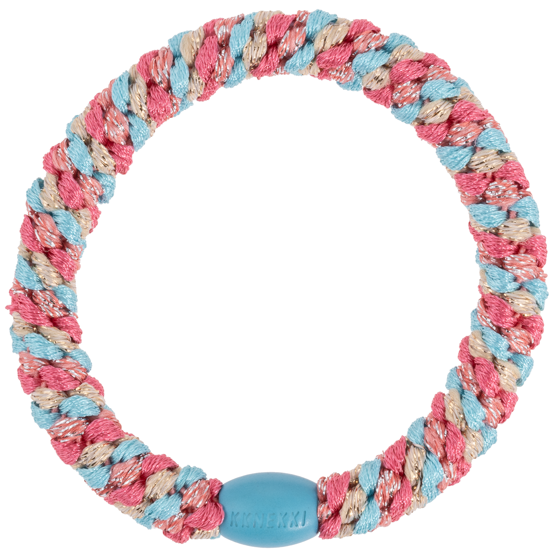 KKNEKKI Original Hair Ties: Mix Turquoise coral glitter - Roma Gift & Gourmet