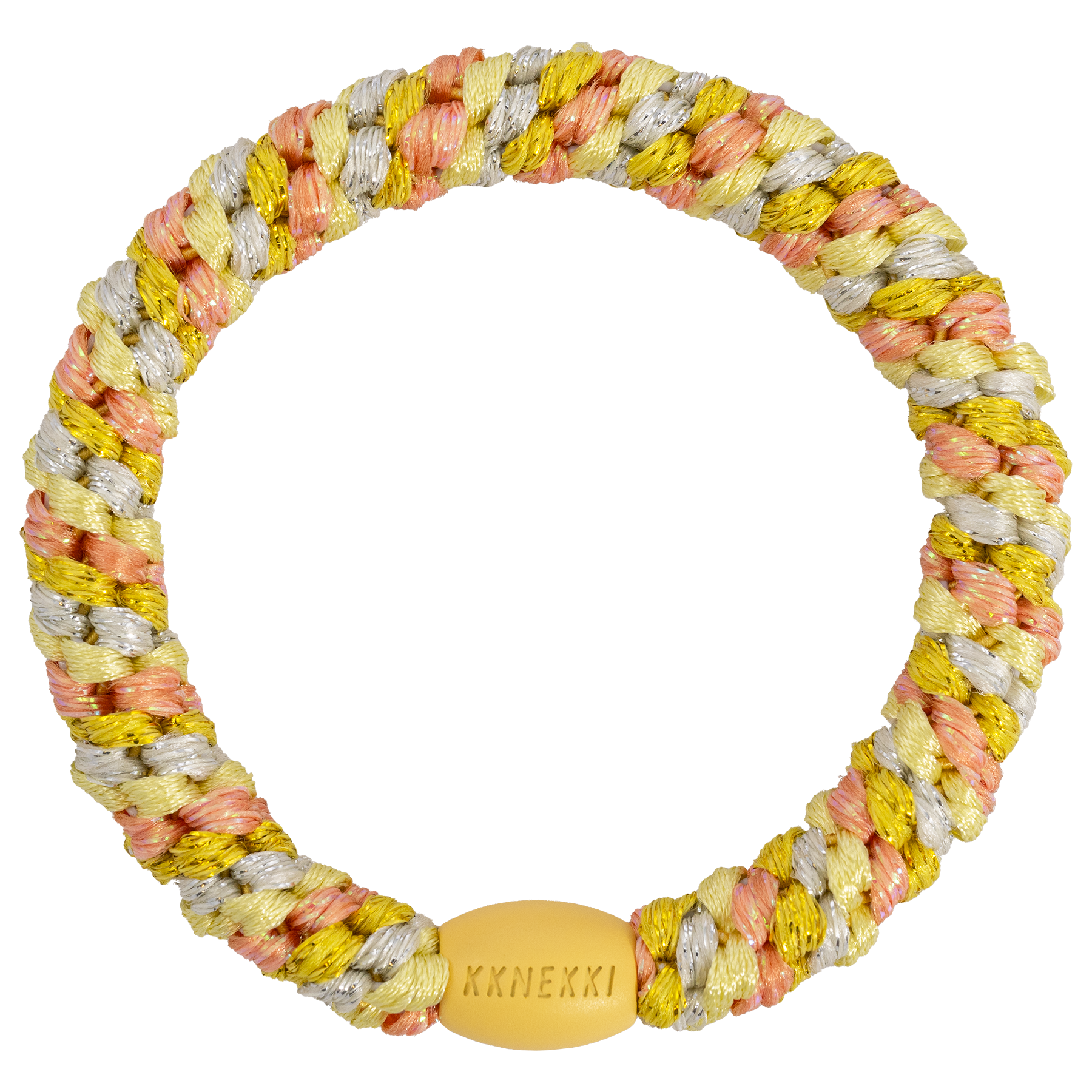 KKNEKKI Original Hair Ties: Mix yellow peach glitter - Roma Gift & Gourmet