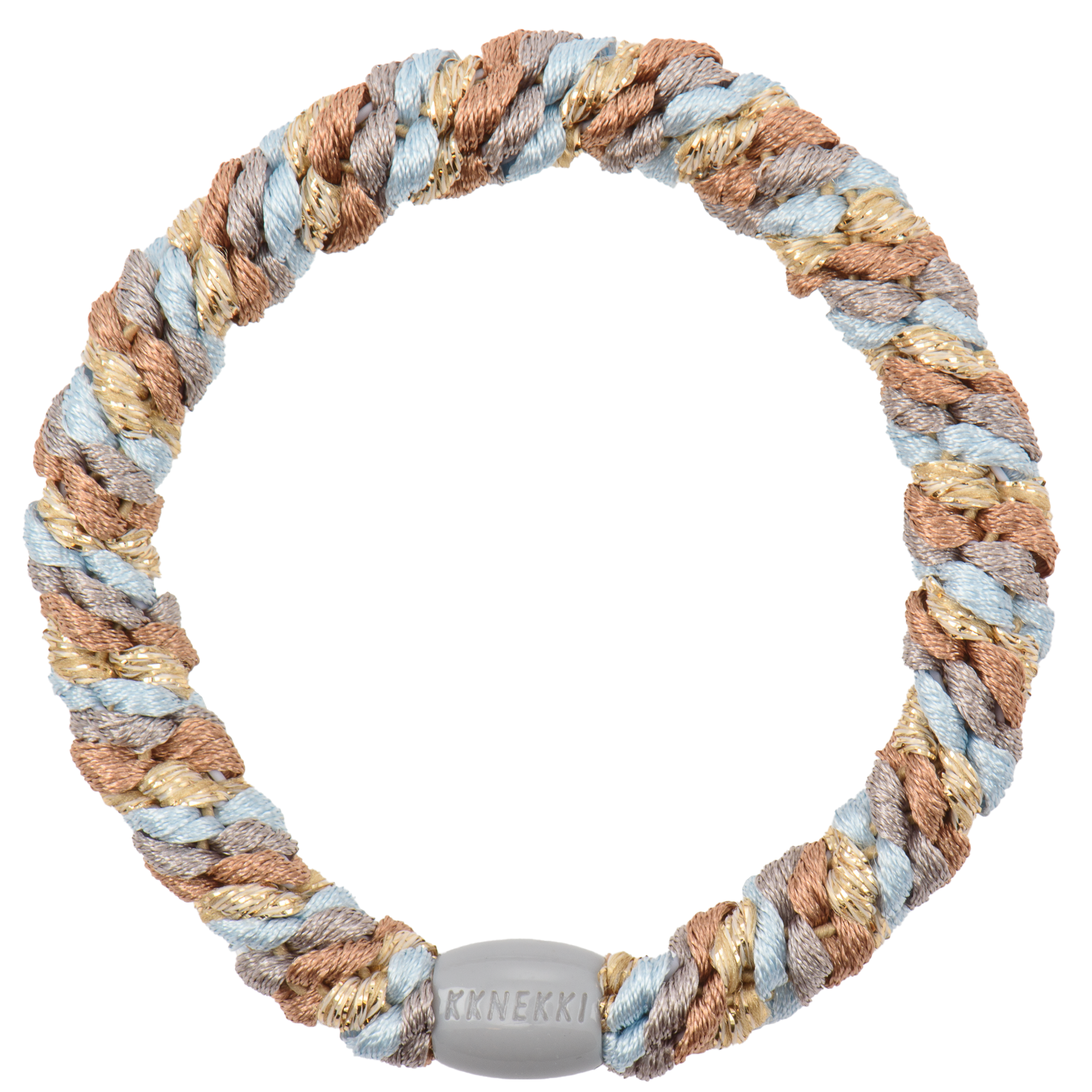 KKNEKKI Original Hair Ties: Nougat Baby Blue Mix