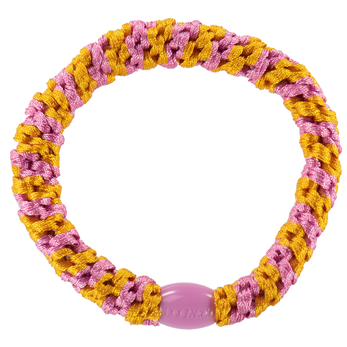 KKNEKKI Original Hair Ties: JAFFA-BUBBLEGUM STRIPE