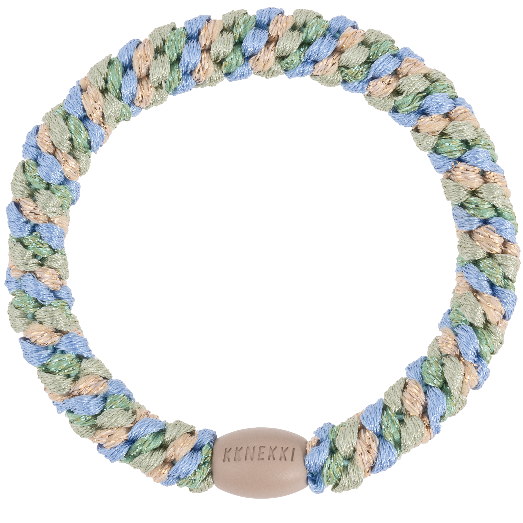 KKNEKKI Original Hair Ties: MIX PISTACIO SKY BLUE GLITTER