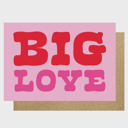 Big Love Pink and Red Card