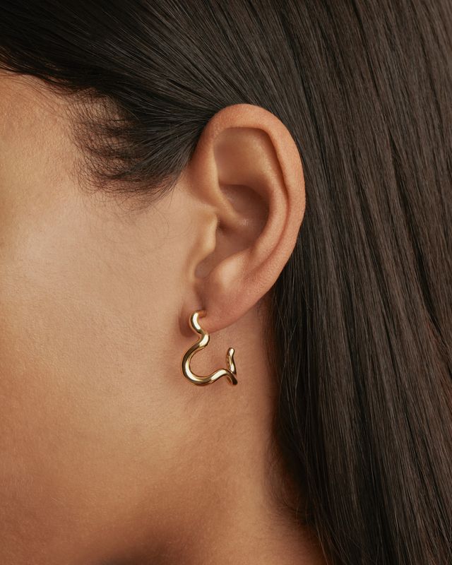 Gold Flow of Life Hoops