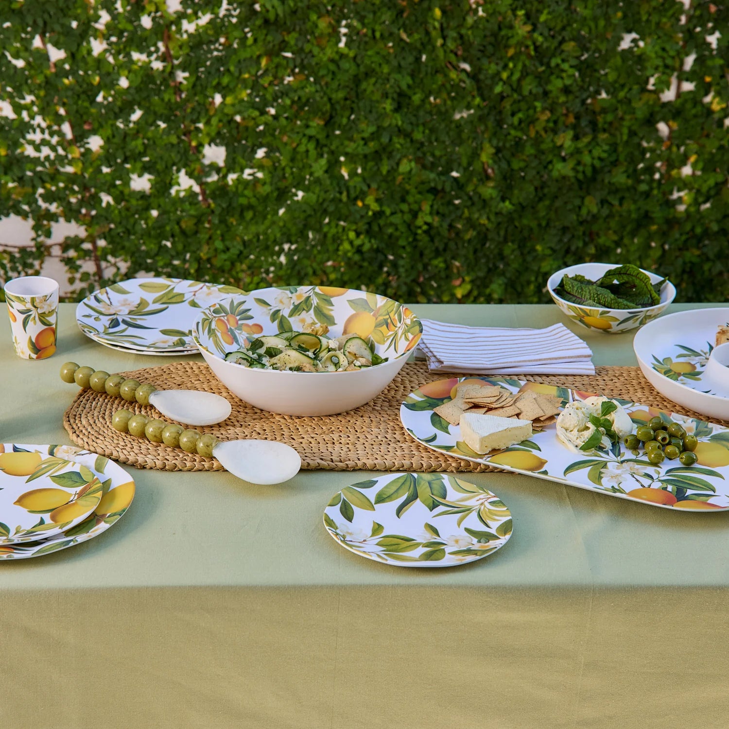 Citrus Grove Leaves Melamine Small Bowl - Roma Gift & Gourmet