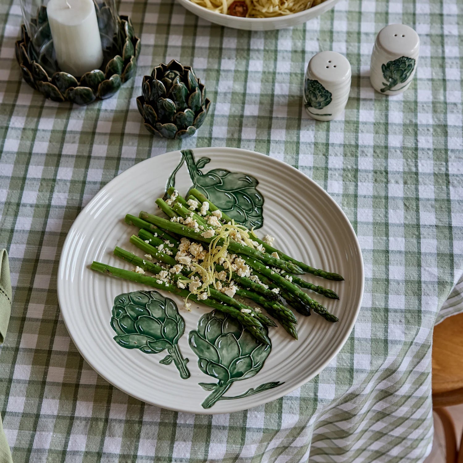 Artichoke Large Round Platter - Roma Gift & Gourmet