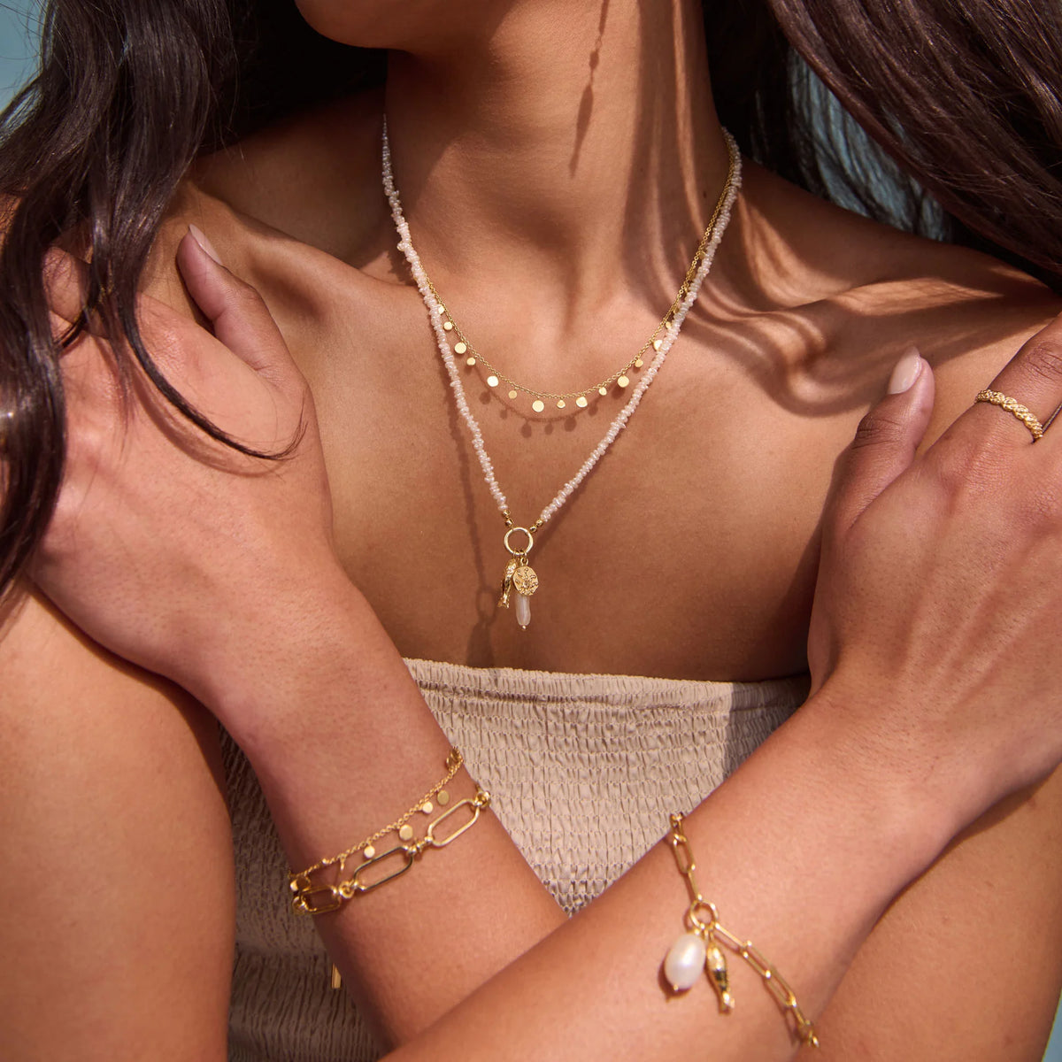 Of the Sea Keshi Pearl Necklace