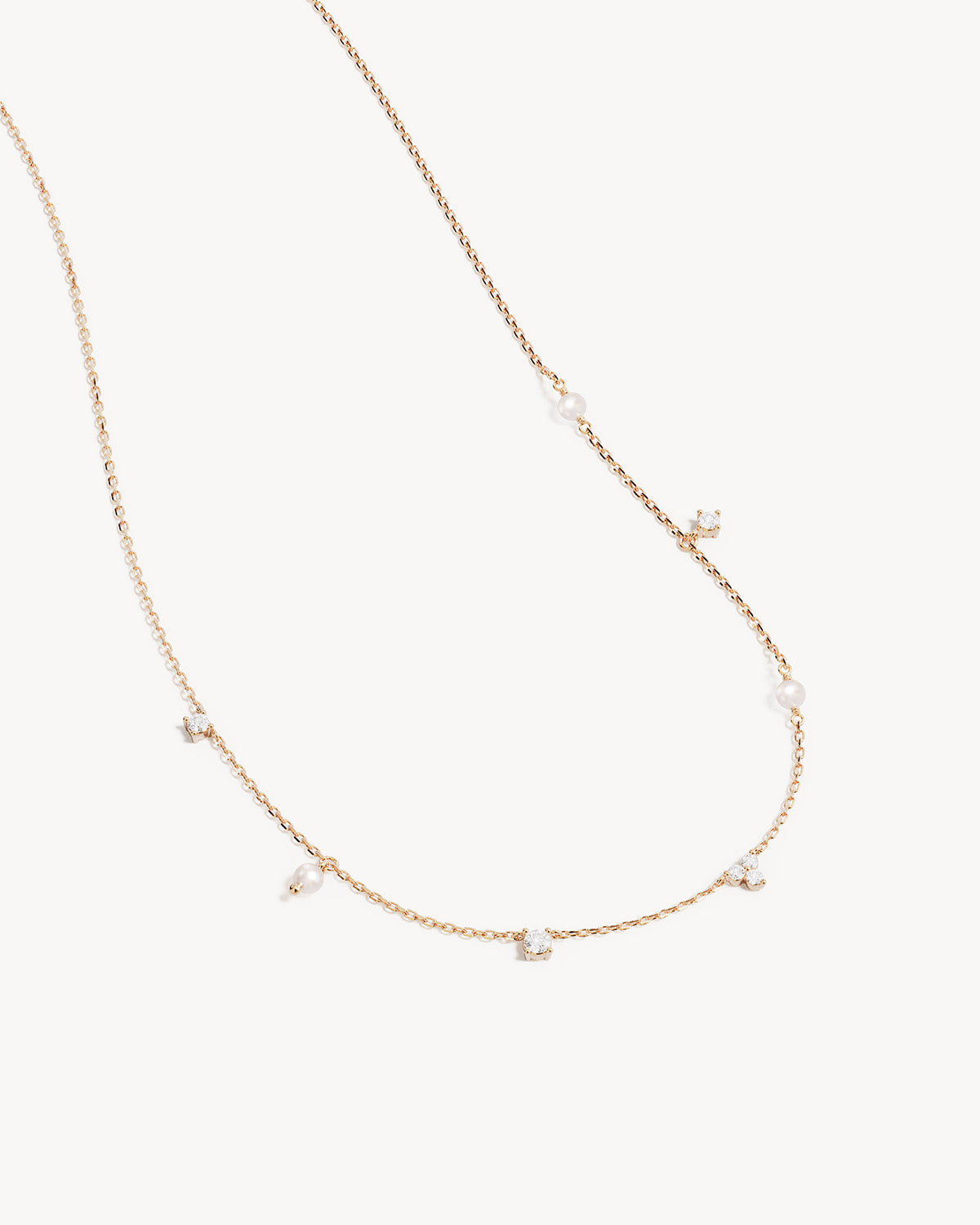 18k Gold Vermeil Moonlit Bloom Pearl Choker