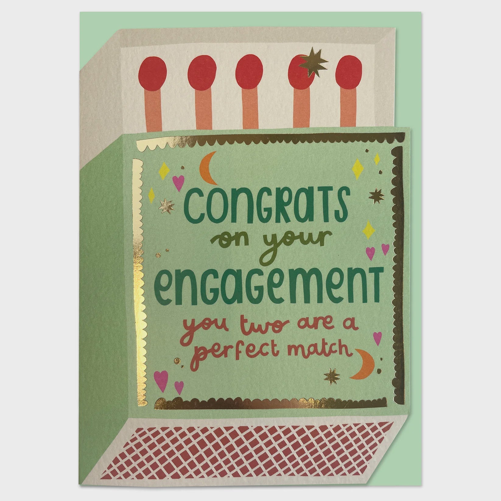 Congrats On Your Engagement Matchbox Card - Roma Gift & Gourmet