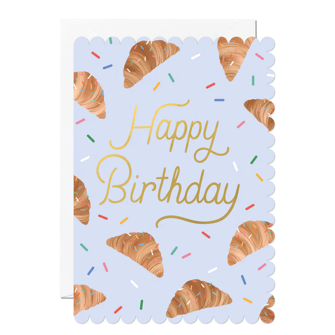 Happy Birthday Croissant Card