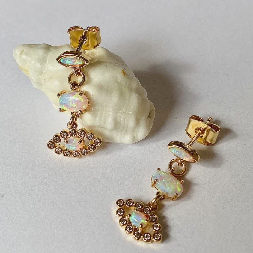 Saturn Returns Gold Earrings