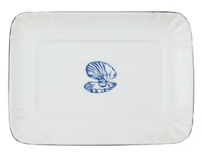 Ahoy Cer Trinket Plate 13.5x19cm - Roma Gift & Gourmet