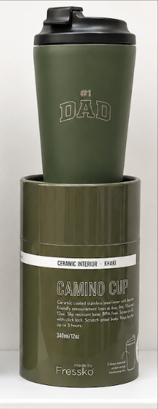 Made By Fressko - Father's Day #1 DAD Camino Ceramic Reusable Cup | 12oz/340ml