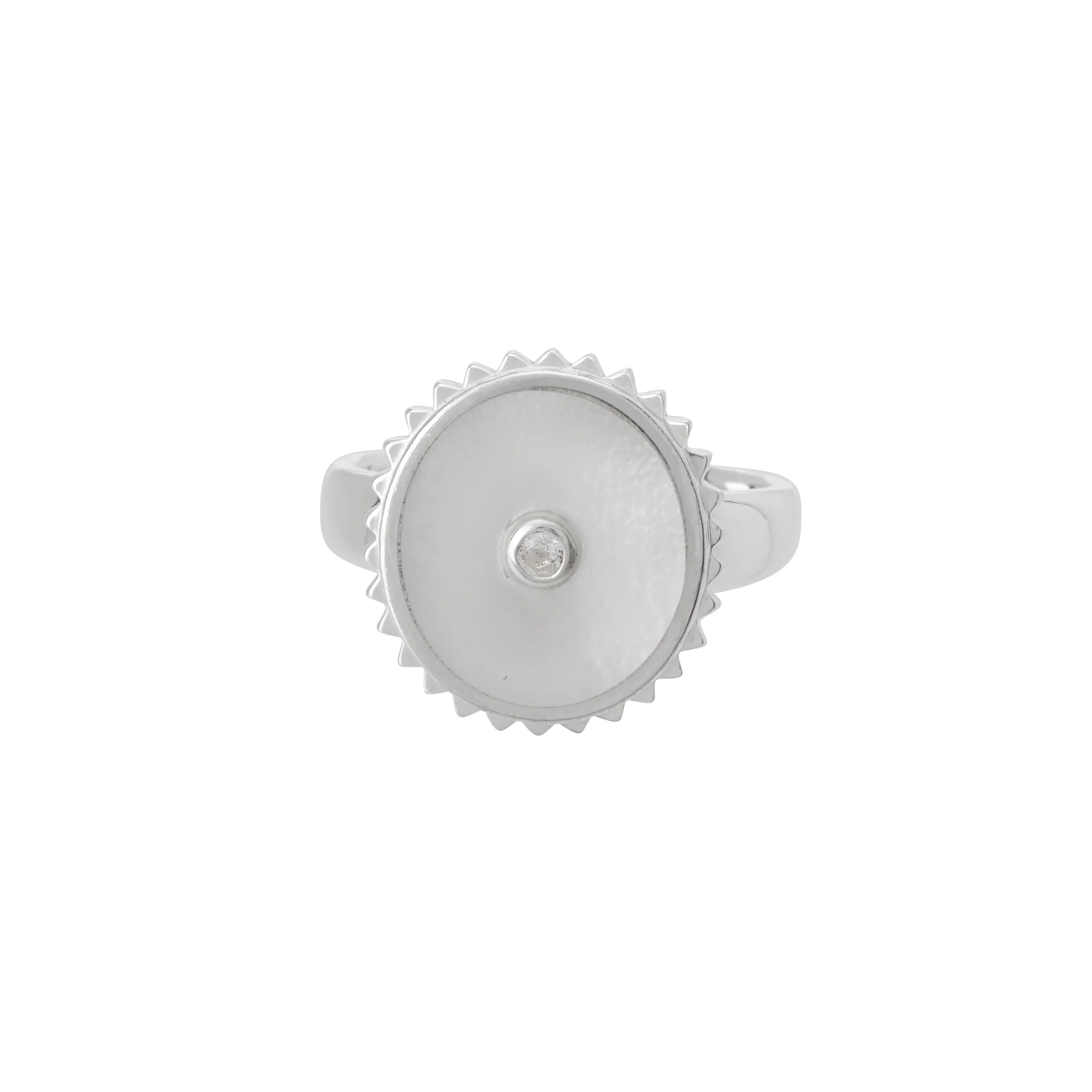 Halcyon Shield Ring Sterling Silver - Roma Gift & Gourmet