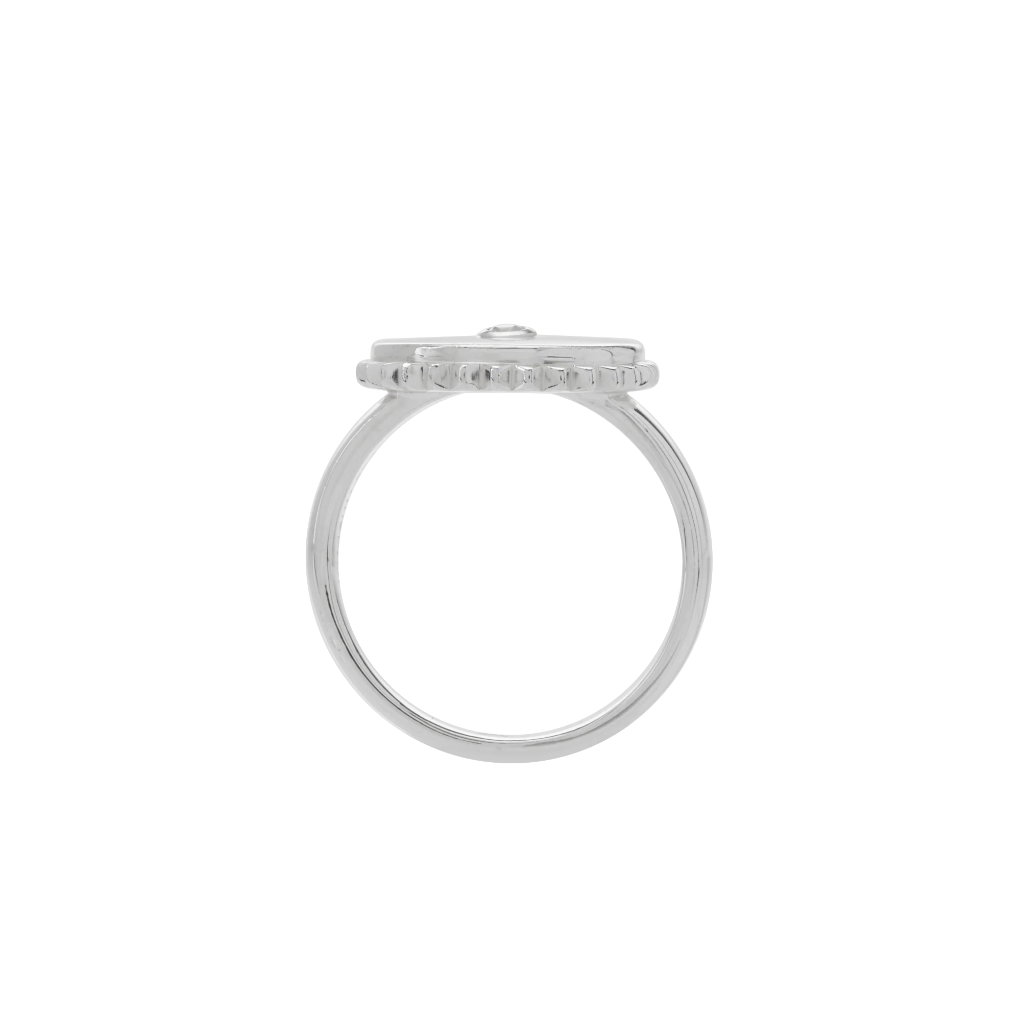 Halcyon Shield Ring Sterling Silver - Roma Gift & Gourmet