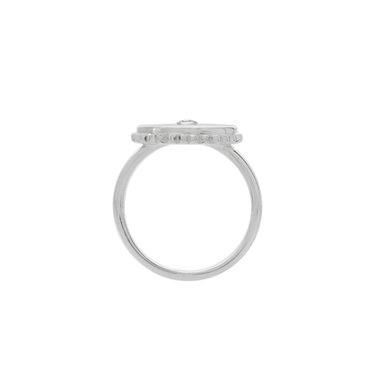Halcyon Shield Ring Sterling Silver