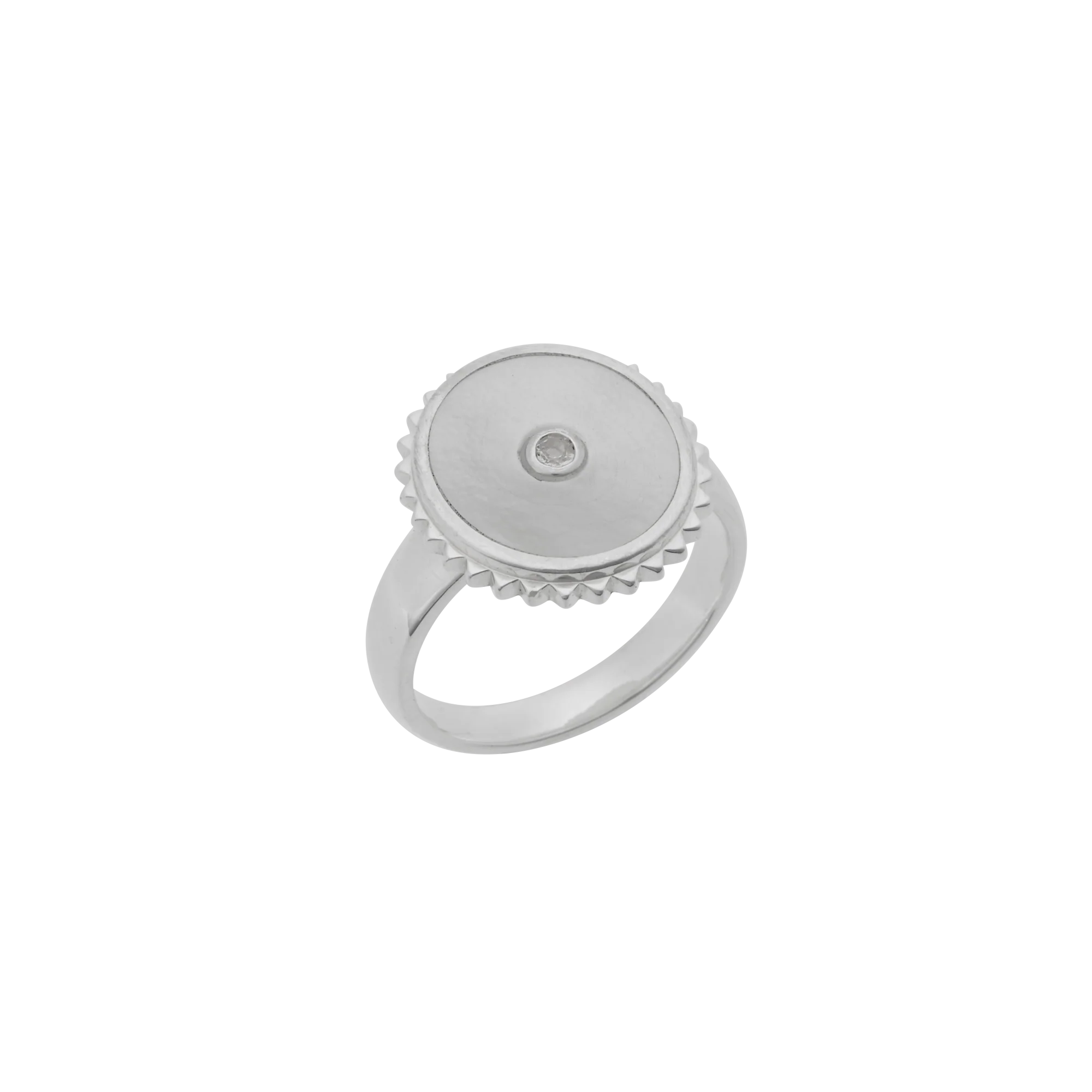 Halcyon Shield Ring Sterling Silver - Roma Gift & Gourmet