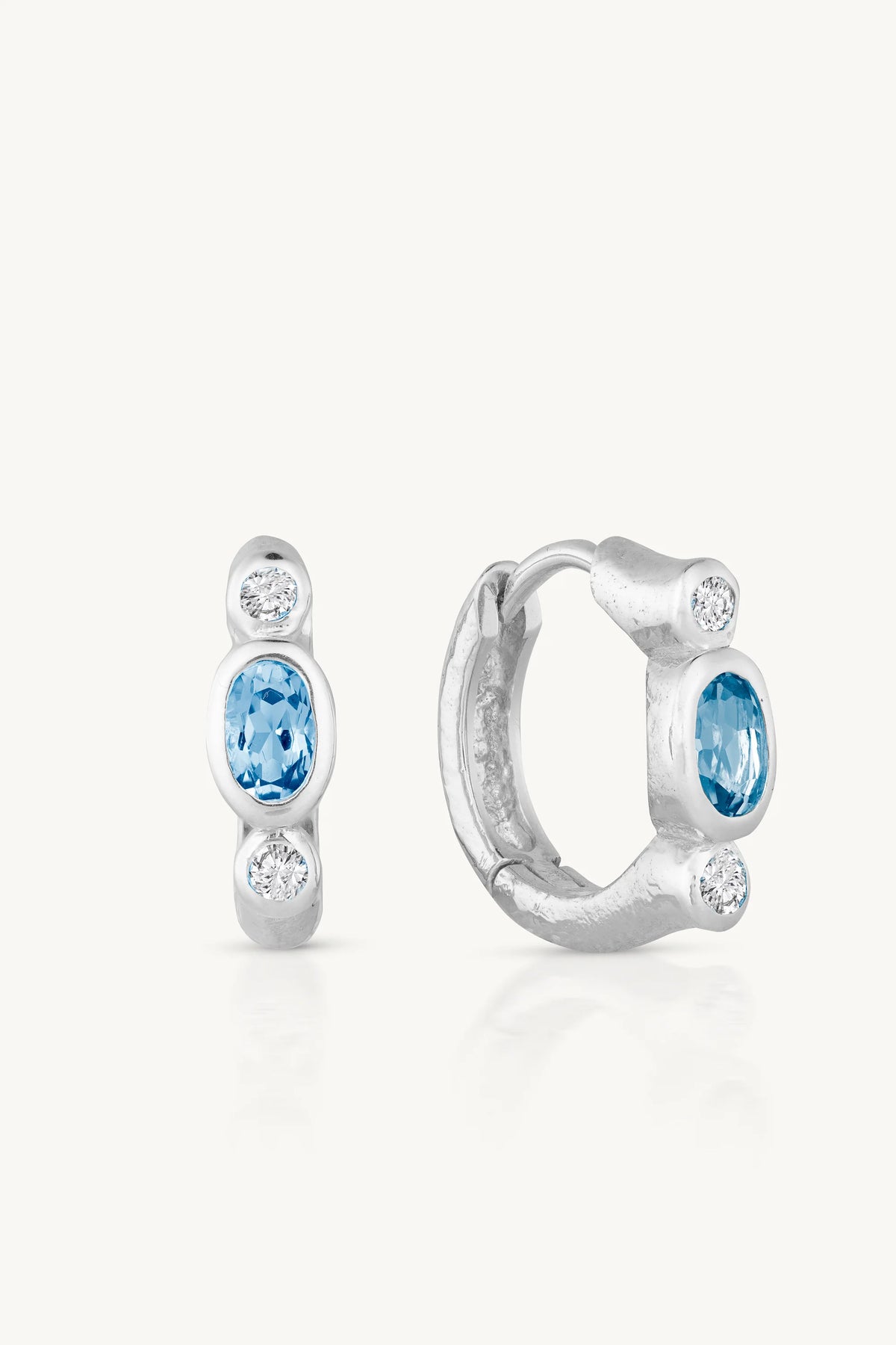 Tilda Topaz Earrings Silver