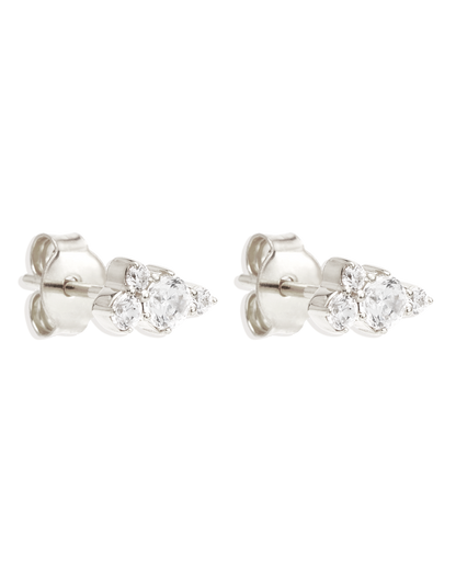 Silver Mist Stud Earrings