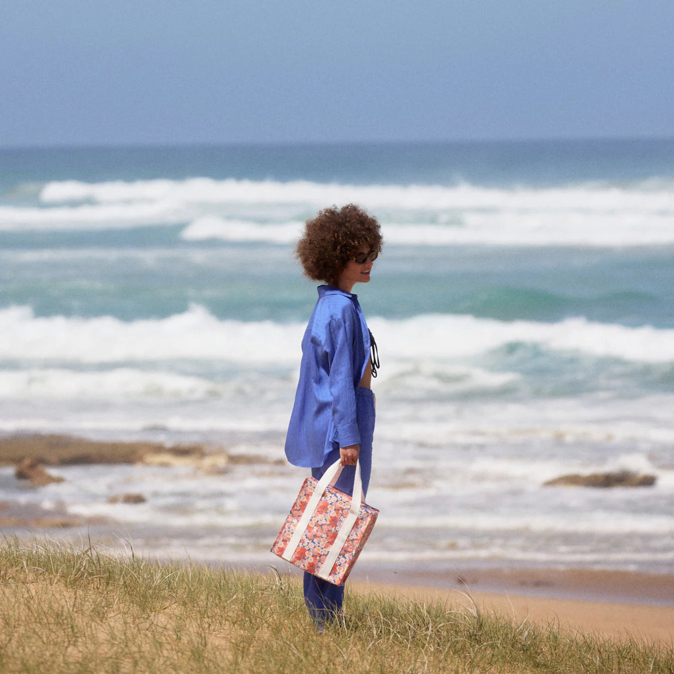 Market Bag Field of Flowers
