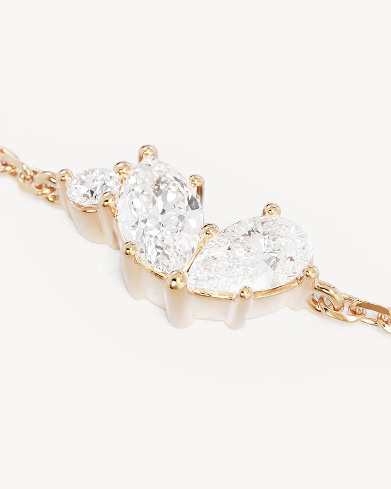 Crystal Wings Bracelet - Gold