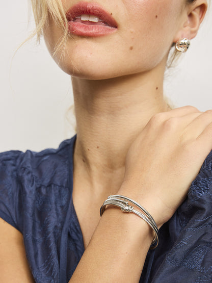 Silver Snake Wrap Bangle