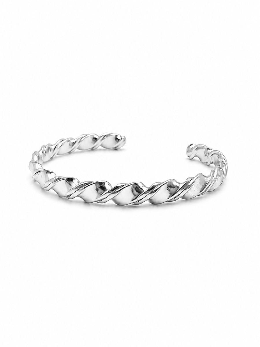 Silver Twisted Cuff