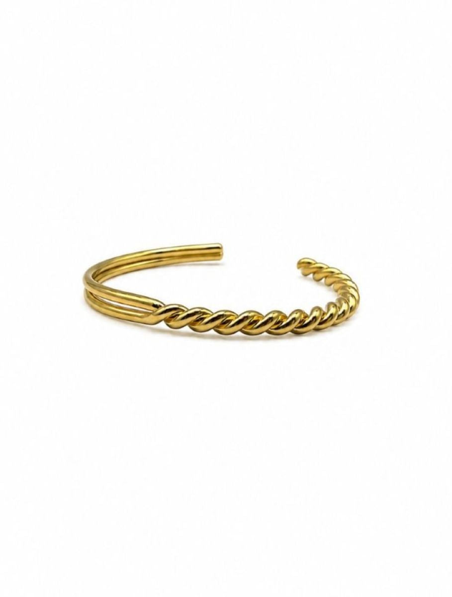 Gold Half and Half Cuff