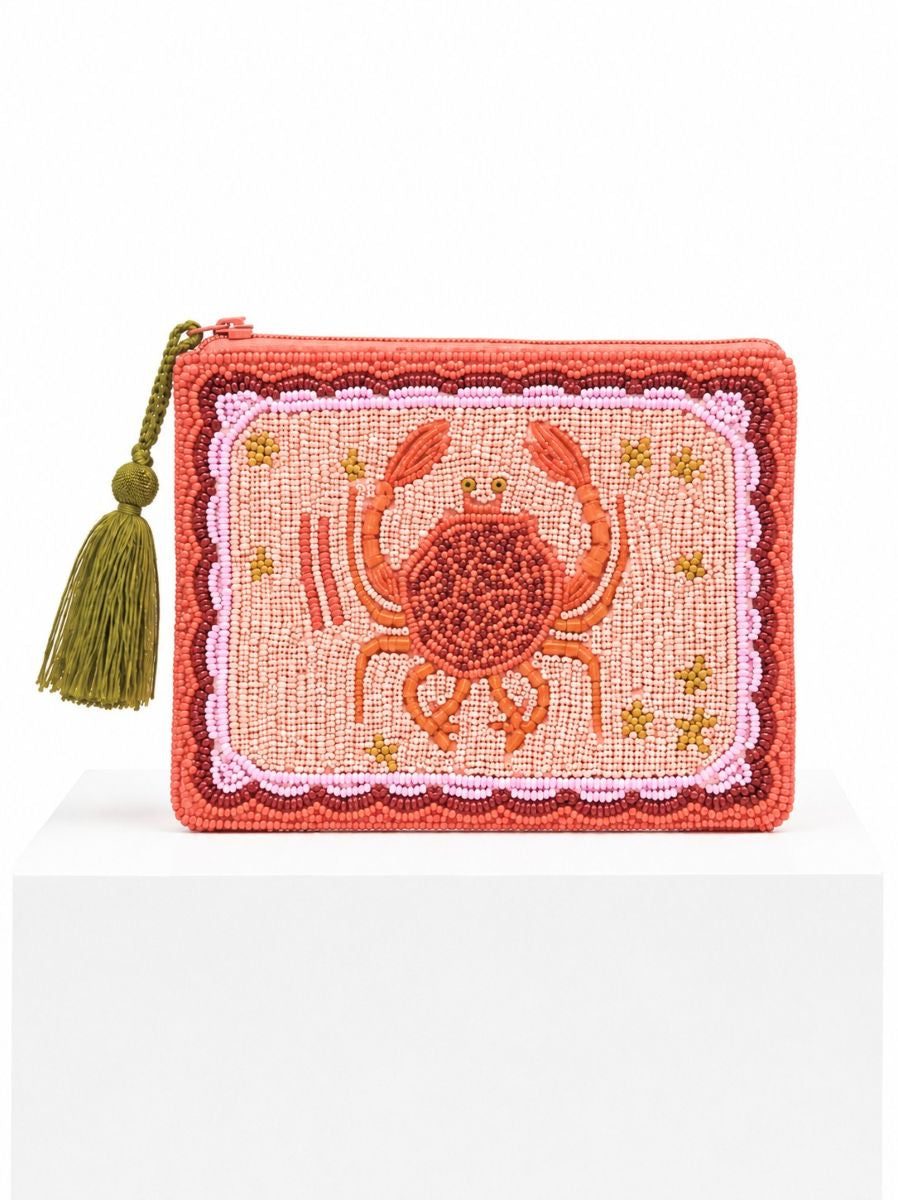 Beaded Crab Purse