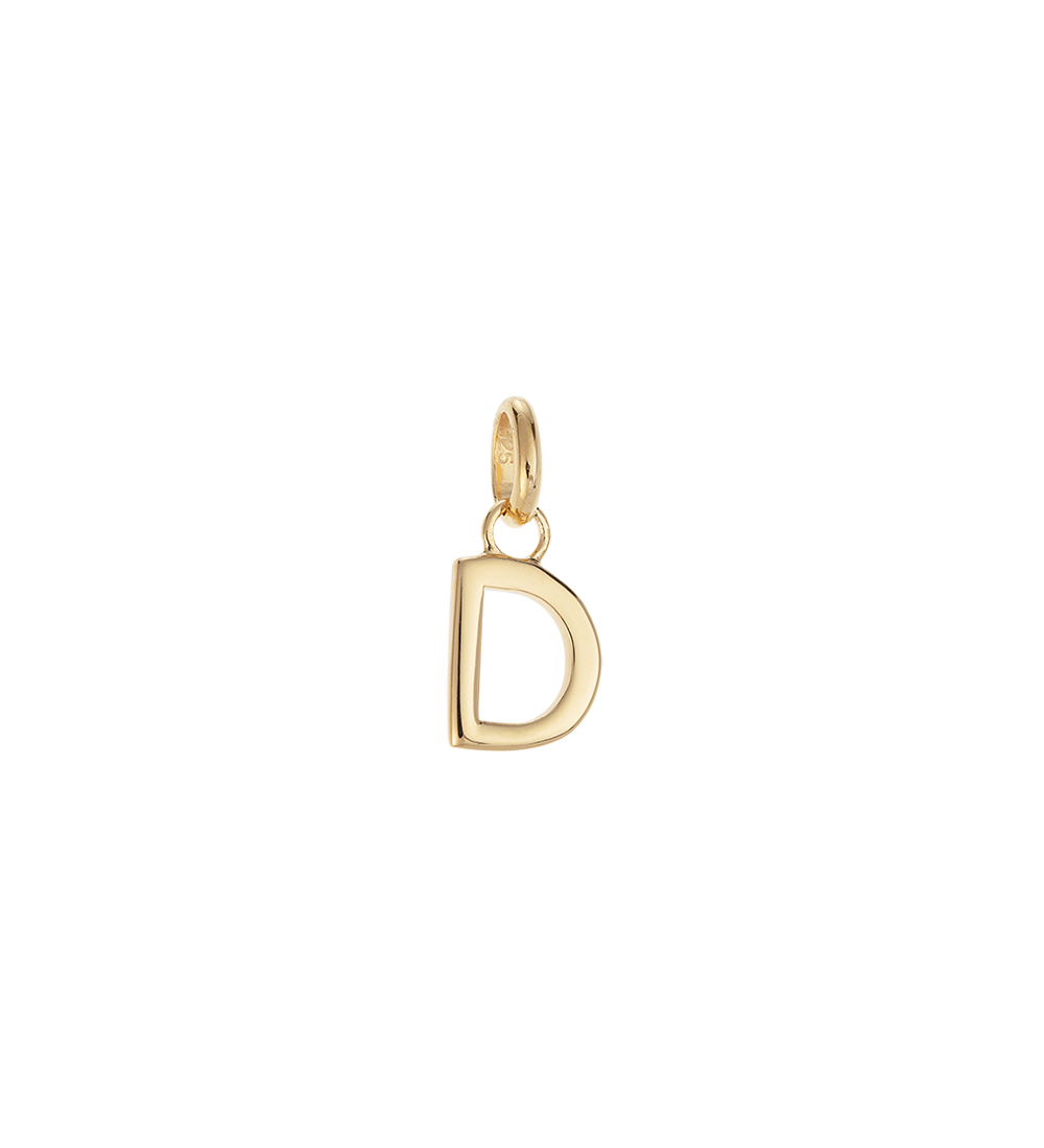 D - OUTLINE INITIAL (18K GOLD VERMEIL) - Roma Gift & Gourmet
