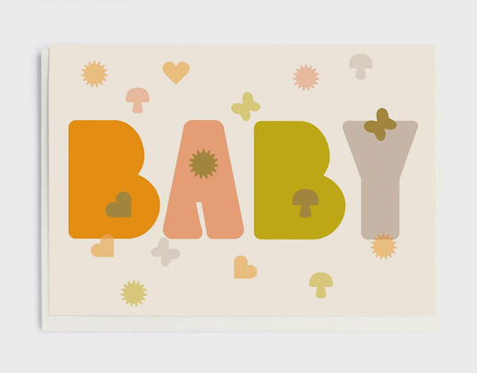 Baby Block Letters Card - Roma Gift & Gourmet