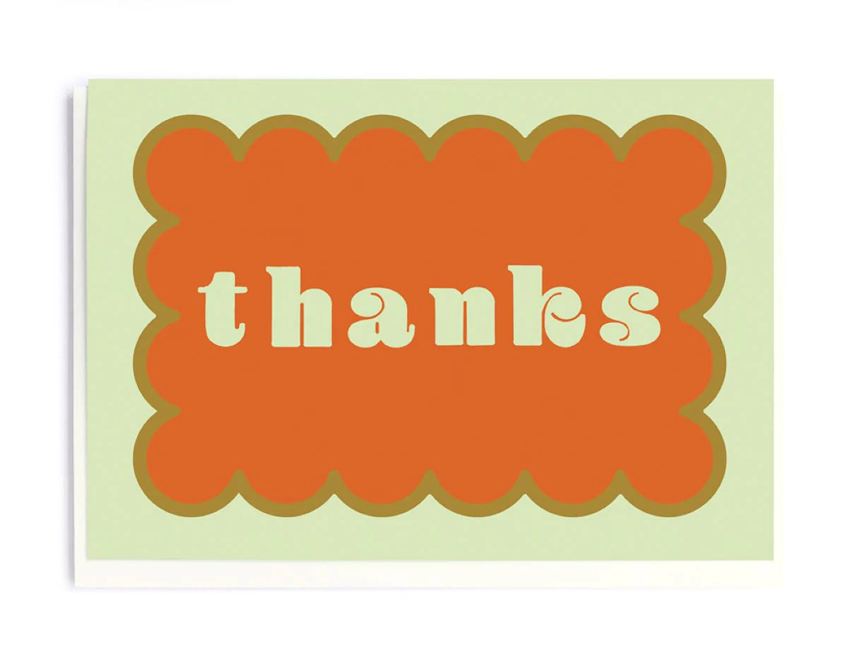 Thanks Scalloped Card
