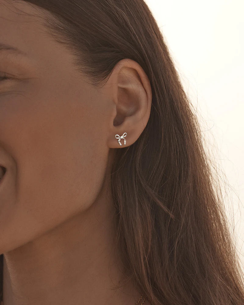Forever More Bow Stud Earrings - Roma Gift & Gourmet
