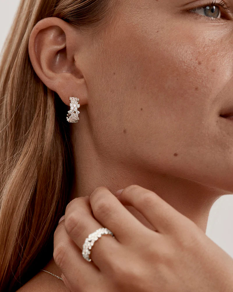 Crystal Dust Hoops