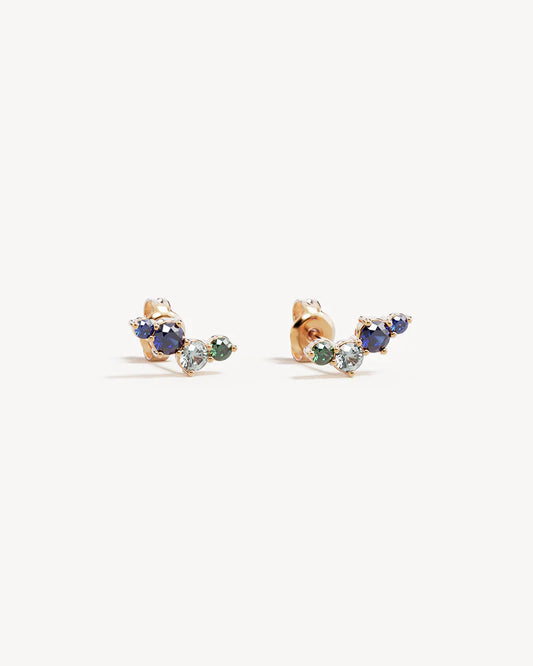 Endless Skies Stud Earrings - Gold