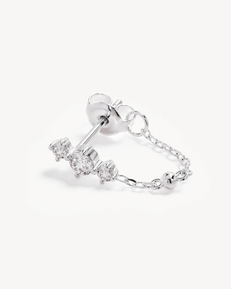 In the Stars Chain Huggie Earrings
