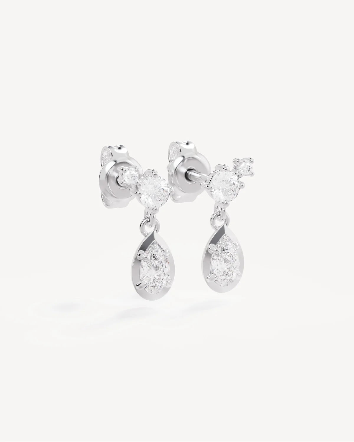 Quiet Radiance Drop Stud Earrings