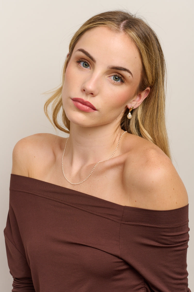 Water Drop Pearl Earring