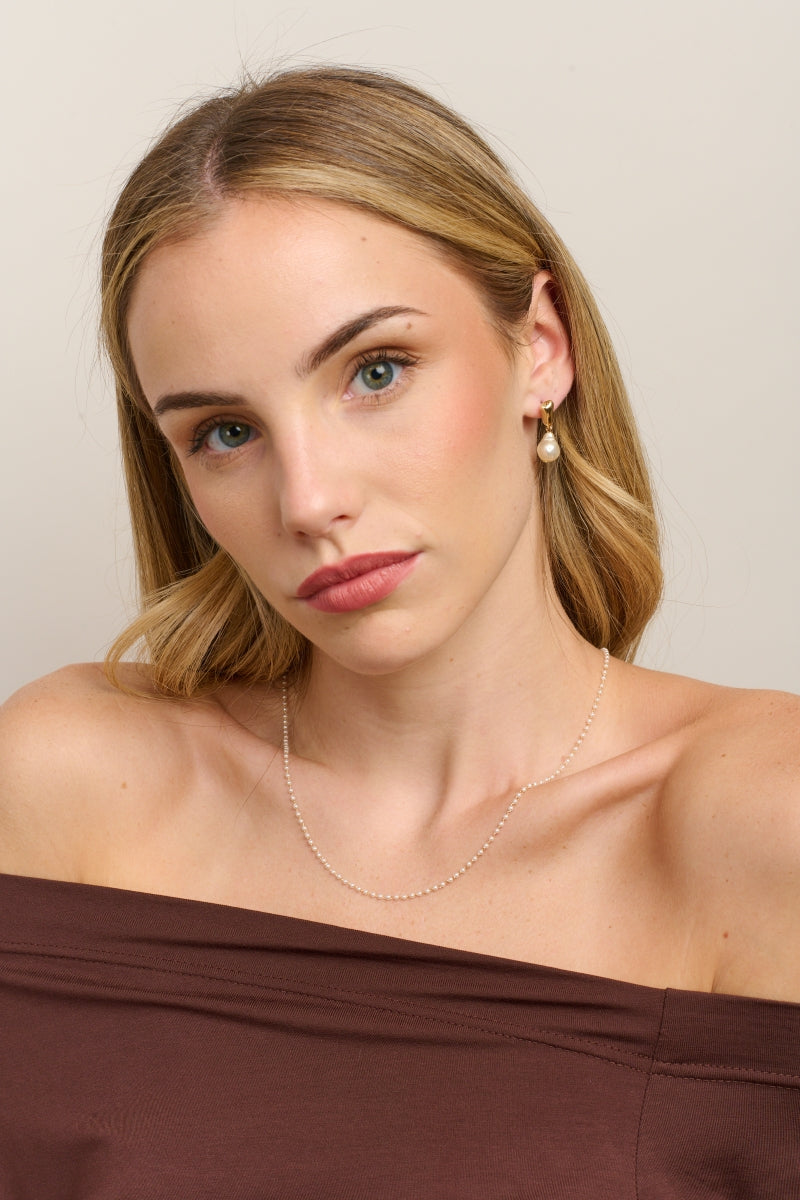 Water Drop Pearl Earring