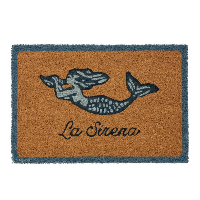 Sirena PVC Backed Coir Mat 40x60cm Blue