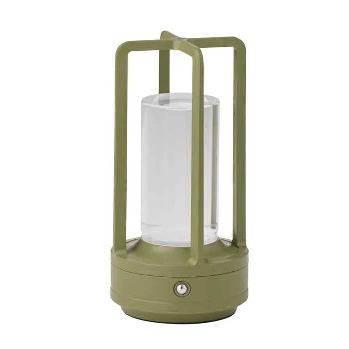 Ibiza PE/USB Touch Lantern 9x18cm Green