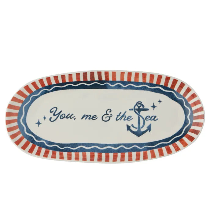Ahoy Ceramic Platter 19x40cm - Roma Gift & Gourmet