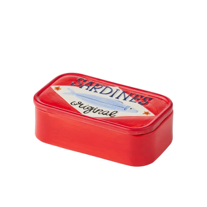 Tavira Ceramic Trinket Box - Red