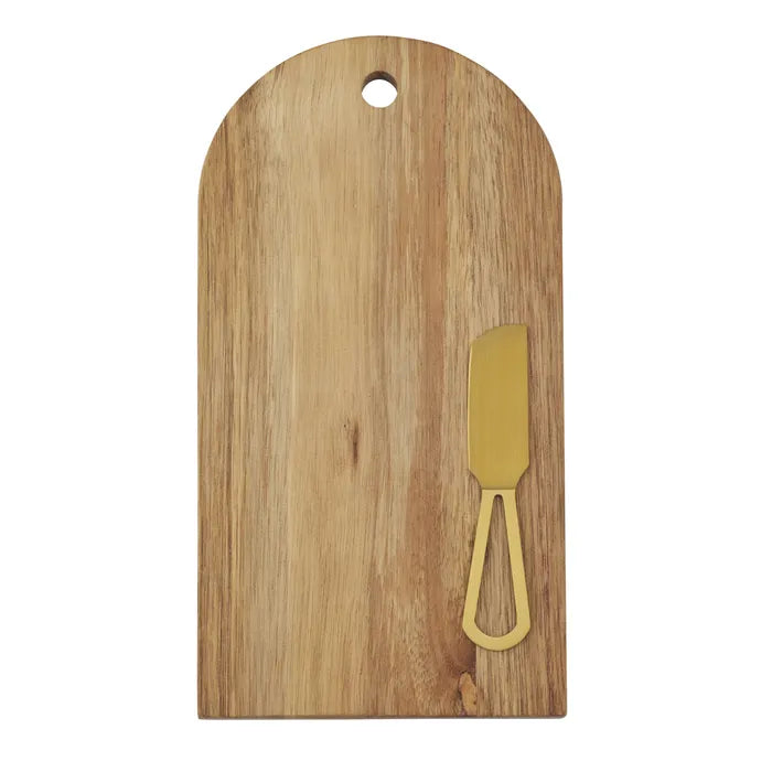 Axel Acacia Board w Knife 15x28cm