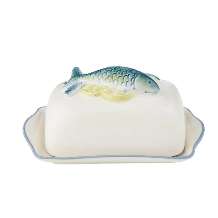 Azur Ceramic Butter Dish - Roma Gift & Gourmet