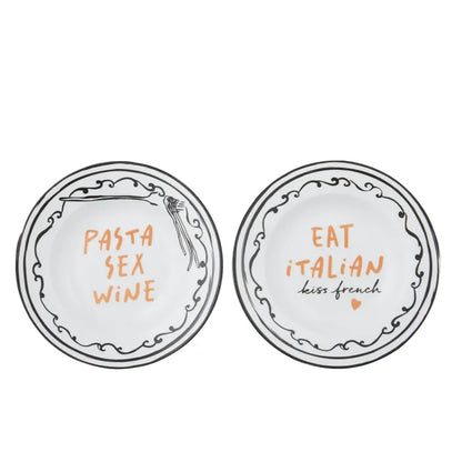 Saucy Cermic Rimmed Bowl 23cm - Roma Gift & Gourmet