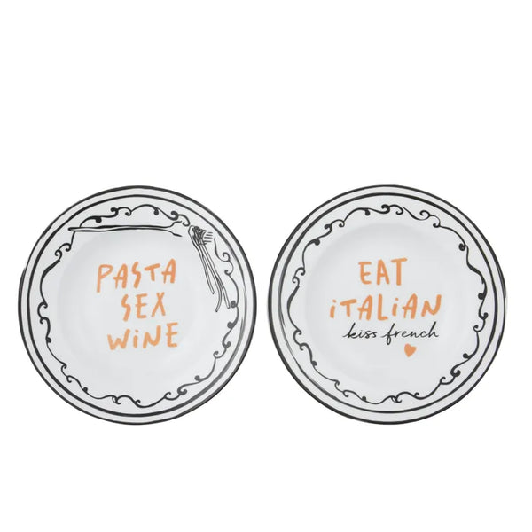 Saucy Cermic Rimmed Bowl 23cm - Roma Gift & Gourmet